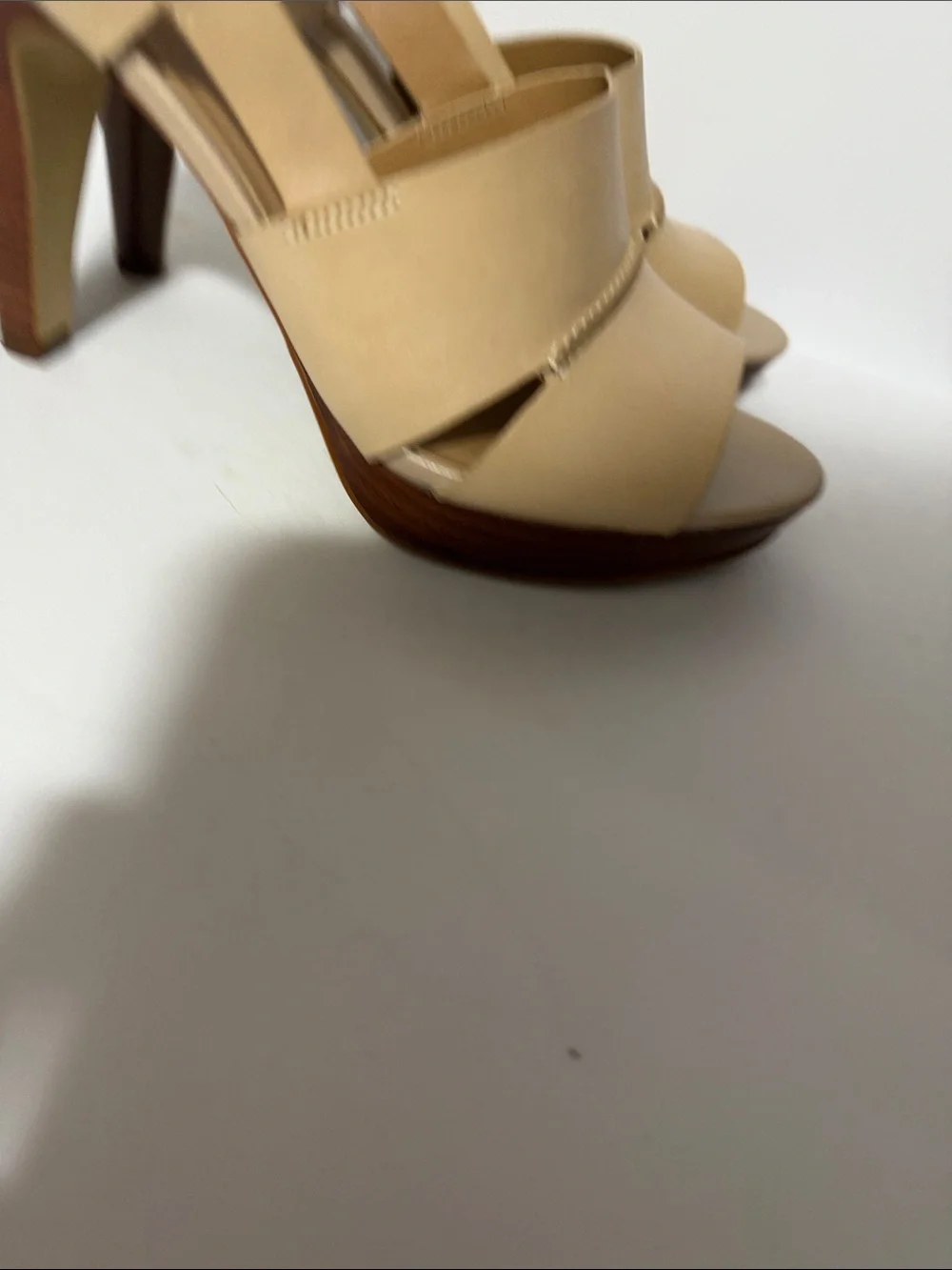 Franco Sarto Tan Open-Toe Slingback Sandals